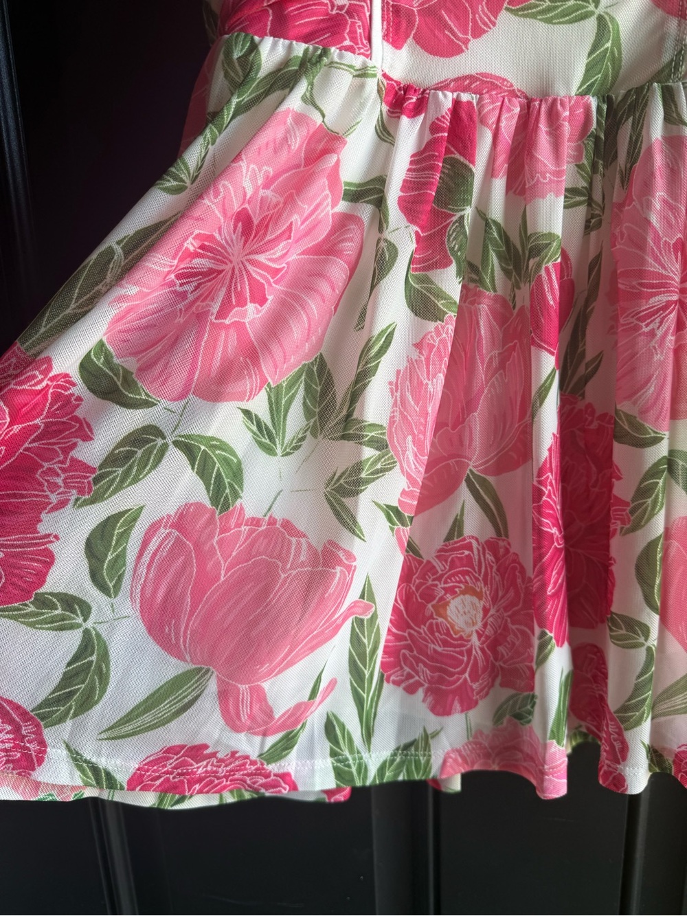 NWT PINK FLORAL MESH ATHLETIC DRESS Size Small - Picture 6 of 16